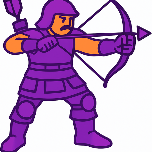 koyu kahverengi olan bütün zırhı kaskı yayı ayakkabıyı eldiveni parlak mor renk yapar mısın