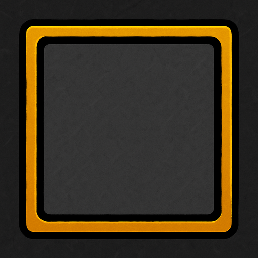 inventory background cell border square.
In-Game asset.  2d.  High contrast.  No shadows