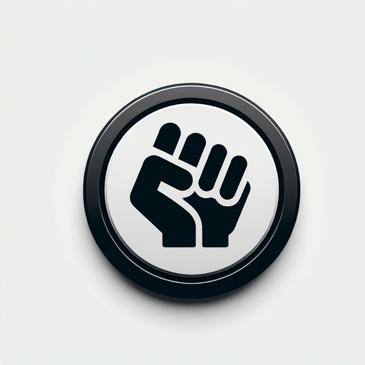Punch button with an icon. 
Top view