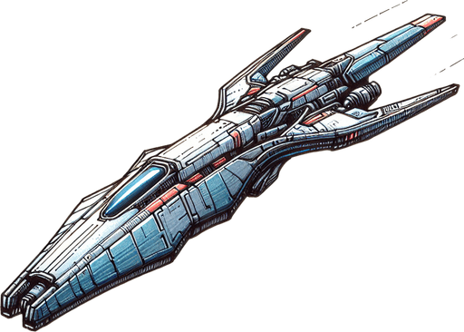 alien spaceship heading down.
Single Game Texture. In-Game asset. 2d. Blank background. High contrast. No shadows.