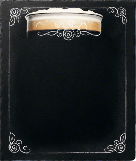 Text "NOVICE BREW" in chalk, handwritten
