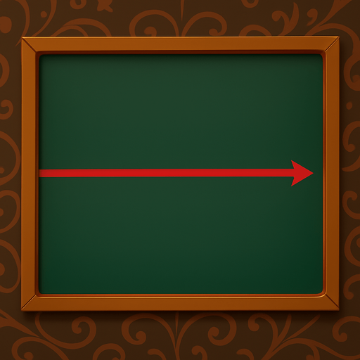 Change the center bumper on the table into a red line on the felt that ends in an arrow on the right side of the table.