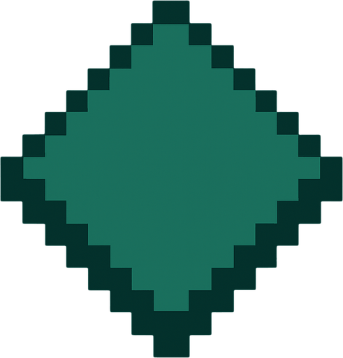 Pixel shape.
In-Game asset.  2d.  High contrast.  No shadows