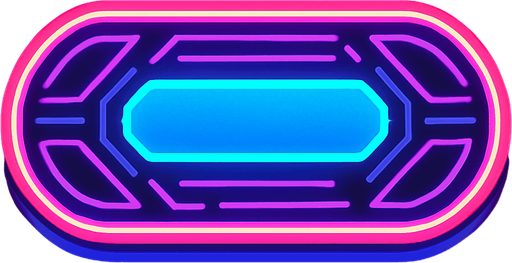 I want a neon sci-fi styled arkanoid paddle image for my 2d game.
In-Game asset.  2d.  High contrast.  No shadows
