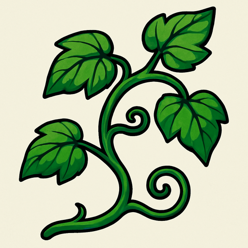 Vine.
In-Game asset.  2d.  High contrast.  No shadows