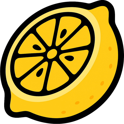 lemon.
In-Game asset.  2d.  High contrast.  No shadows