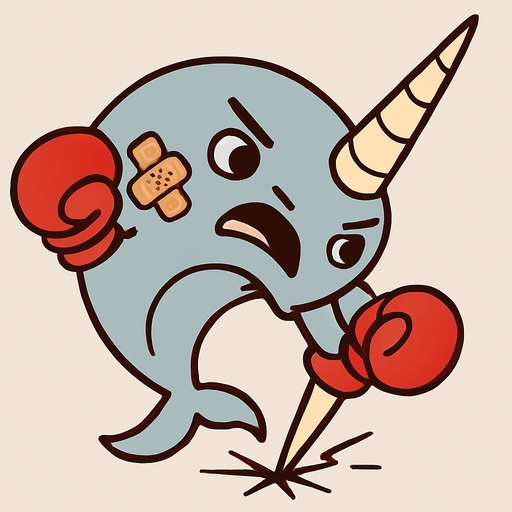 stabbing the floor with horn