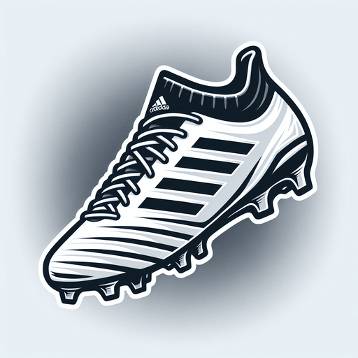 A foot ball boot.
Single Game Texture. In-Game asset. 2d. Blank background. High contrast. No shadows.