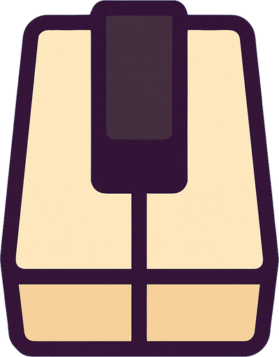 piano key.
In-Game asset.  2d.  High contrast.  No shadows