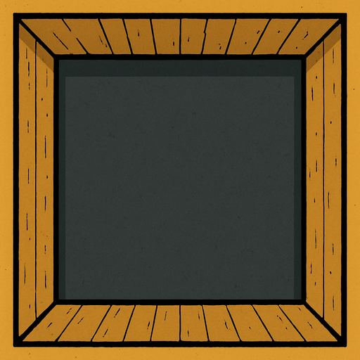 empty room top view.
In-Game asset.  2d.  High contrast.  No shadows