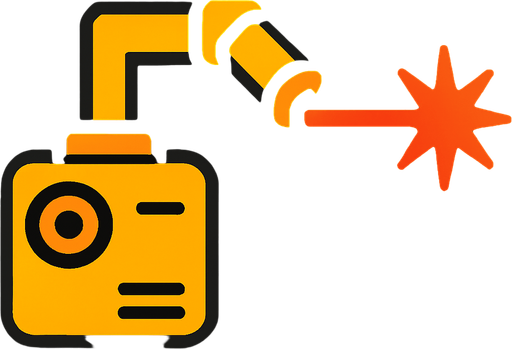 Heat laser 2d game.
In-Game asset.  2d.  High contrast.  No shadows