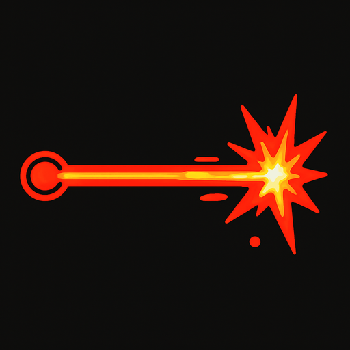 laser beam.
In-Game asset.  2d.  High contrast.  No shadows