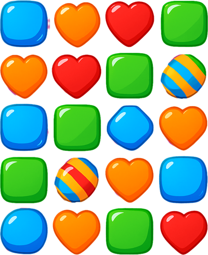 candy crush background.
In-Game asset.  2d.  High contrast.  No shadows