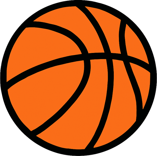 basketball ball.
In-Game asset.  2d.  High contrast.  No shadows