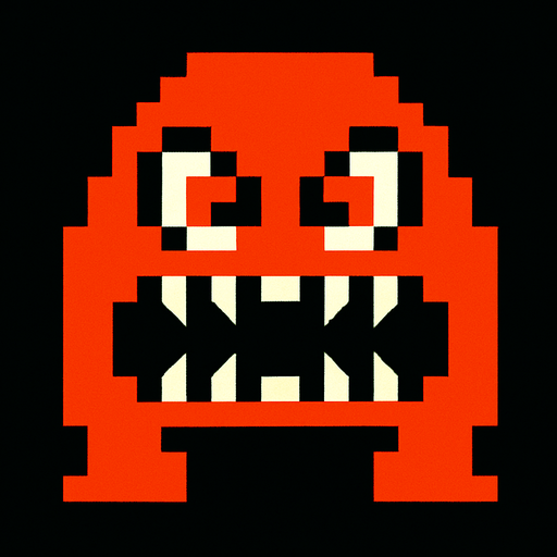8bit enemy.
In-Game asset.  2d.  High contrast.  No shadows