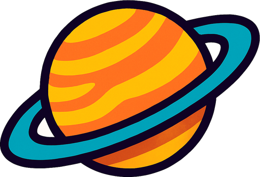 satürn.
In-Game asset.  2d.  High contrast.  No shadows