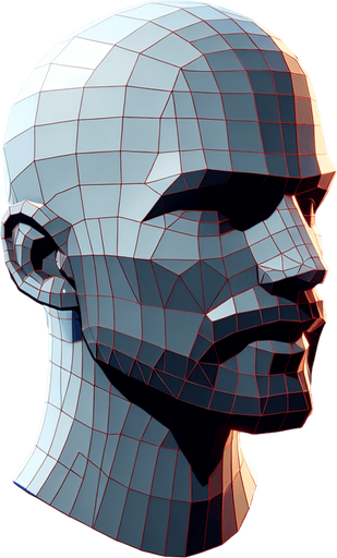 Hlava.
Single Game Texture. In-Game asset. 2d. Blank background. High contrast. No shadows.