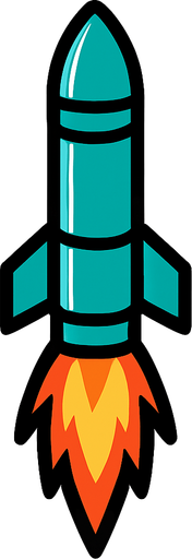 strait flare missile.
In-Game asset.  2d.  High contrast.  No shadows
