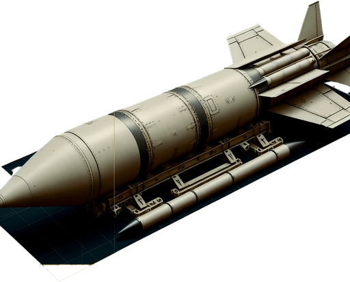 an ATGM.
Single Game Texture. In-Game asset. 2d. Blank background. High contrast. No shadows.
