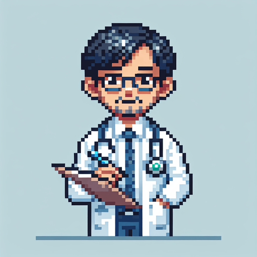 a sprite of a doctor.
a 2d sprite of a doctor