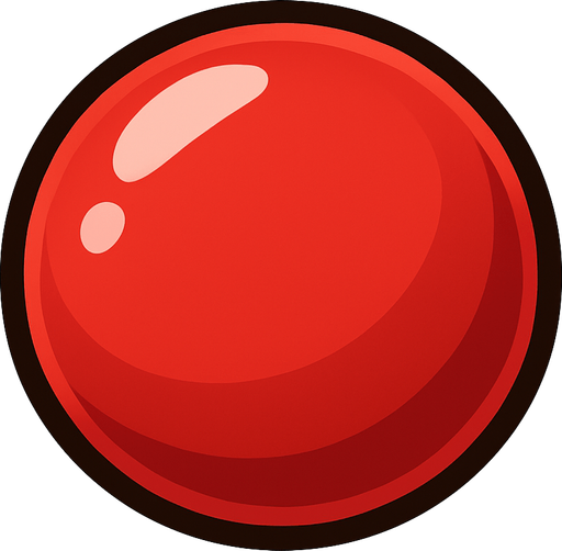 Edible, single red candy.
In-Game asset.  2d.  High contrast.  No shadows