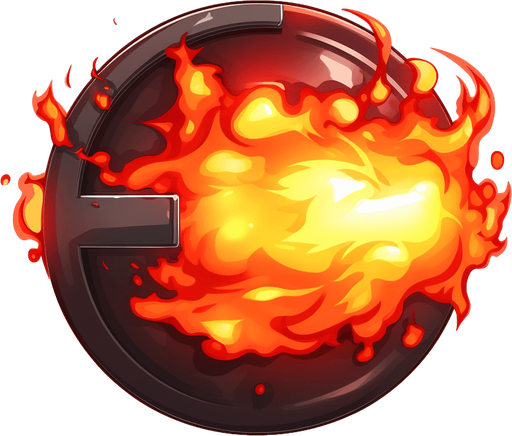 round bomb. fuse on fire
Single Game Texture. In-Game asset. 2d. Pixelart. White background. Blank background. Low detail. High contrast.