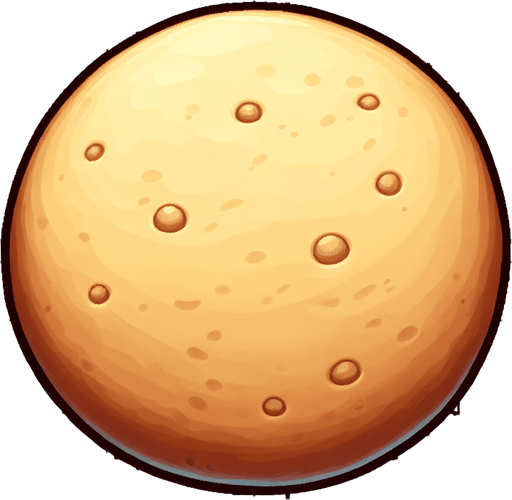 A delicious plain vanilla cookie. Single Game Texture. In-Game asset. 2d. Blank background. High contrast. No shadows.