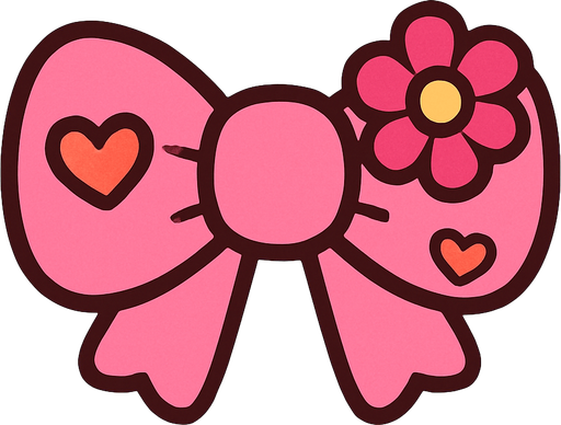cute design accessory top view..
In-Game asset.  2d.  High contrast.  No shadows