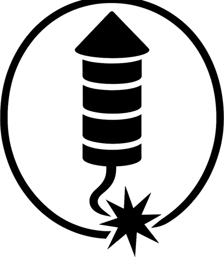 Vertical cohete de fuego artificial chino