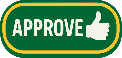 approval button.
In-Game asset.  2d.  High contrast.  No shadows