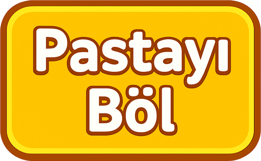 Sarı bir button olsun ve içinde 'Pastayı Böl' yazsın.
In-Game asset.  2d.  High contrast.  No shadows