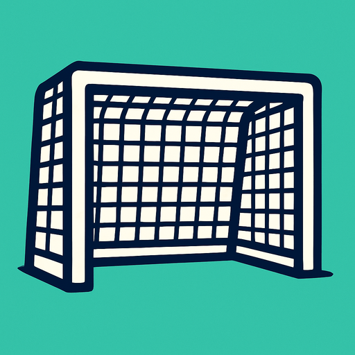 Football goal.
In-Game asset.  2d.  High contrast.  No shadows