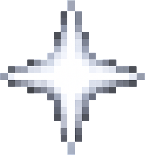 white shiny little star 2d pixel art.
In-Game asset.  2d.  High contrast.  No shadows