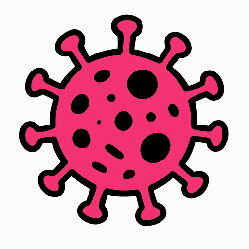 virus.
In-Game asset.  2d.  High contrast.  No shadows