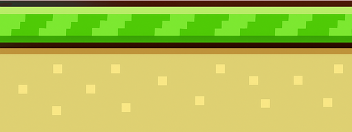 flappy bird ground.
In-Game asset.  2d.  High contrast.  No shadows. pixel art. suitable for looping