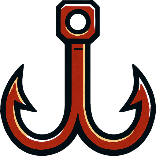 double pointed hook.
In-Game asset.  2d.  High contrast.  No shadows