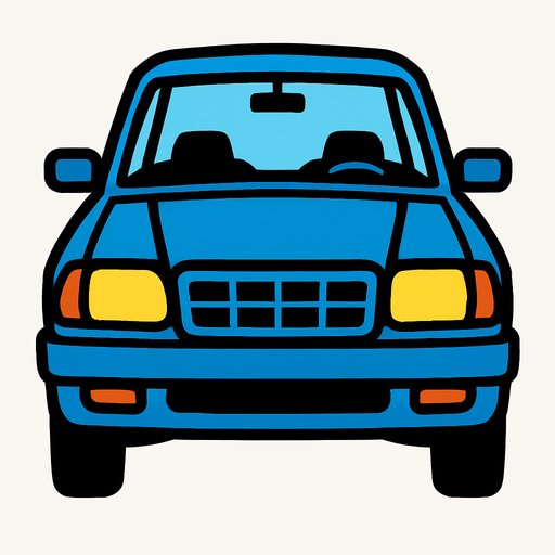 Standart Car vertical.
In-Game asset.  2d.  High contrast.  No shadows