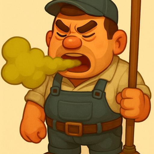 Make him look like a sturdy janitor