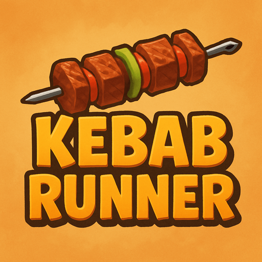 "Kebab Runner" yaz ama 1 şiş kebab yazının üstünde duracak olacak yani oyunun
