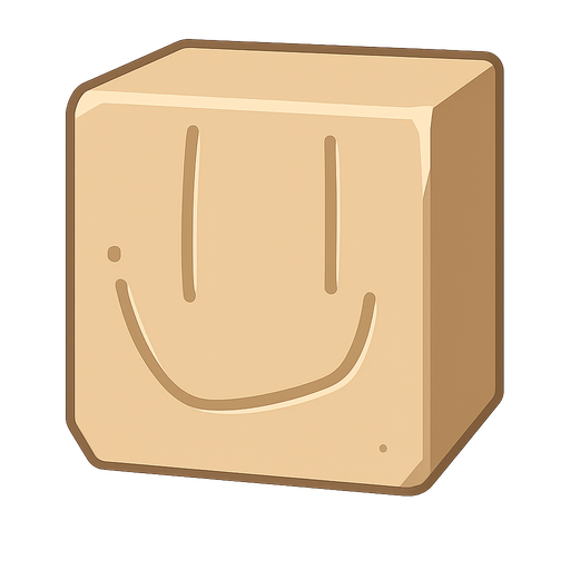 block. No background. Transparent background. Blank background. No shadows. 2d. In-Game asset. flat