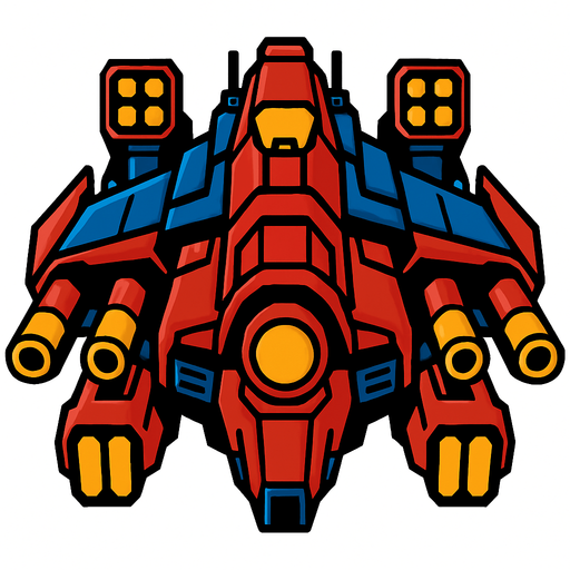 big boss spaceship. In-Game asset. 2d. High contrast. No shadows.
In-Game asset.  2d.  High contrast.  No shadows