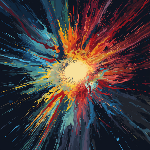 Multi color chaotic noise, primary colors. Rays from the center. Darker center
Single Game Texture. In-Game asset. 2d. Pixelart. Low detail. High contrast.