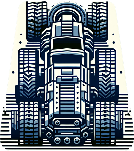 A  single car  looking upwards..
Single Game Texture. In-Game asset. 2d. Blank background. High contrast. No shadows.