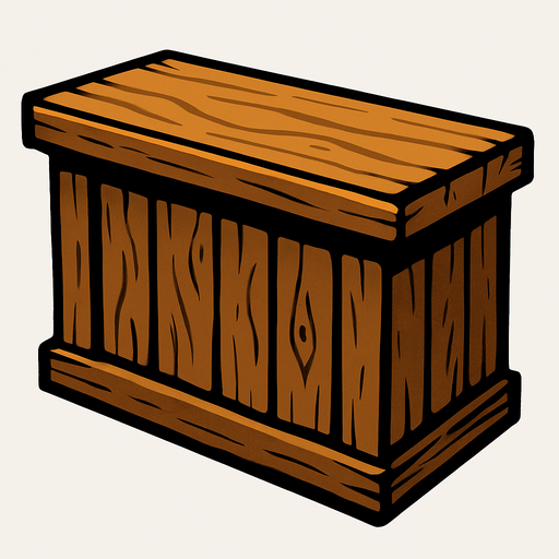 wood counter.
In-Game asset.  2d.  High contrast.  No shadows
