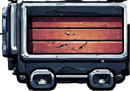 completely wrecked  in multiple pieces