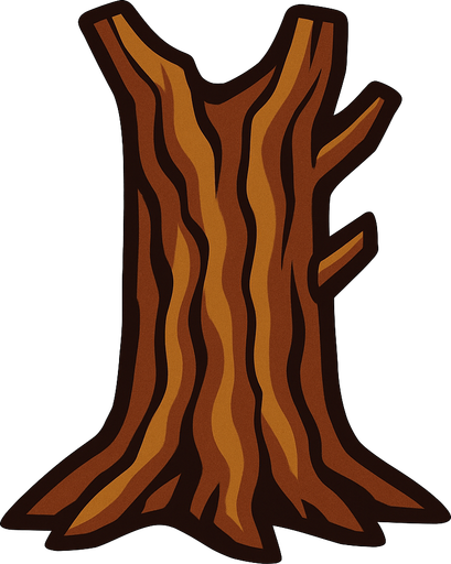 agaç gövdesi 2d.
In-Game asset.  2d.  High contrast.  No shadows