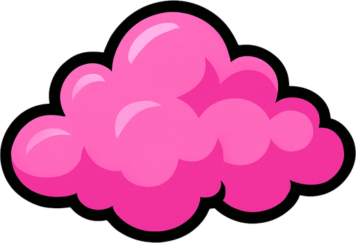 cloud pink.
In-Game asset.  2d.  High contrast.  No shadows