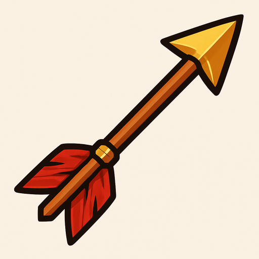 Arrow.
In-Game asset.  2d.  High contrast.  No shadows