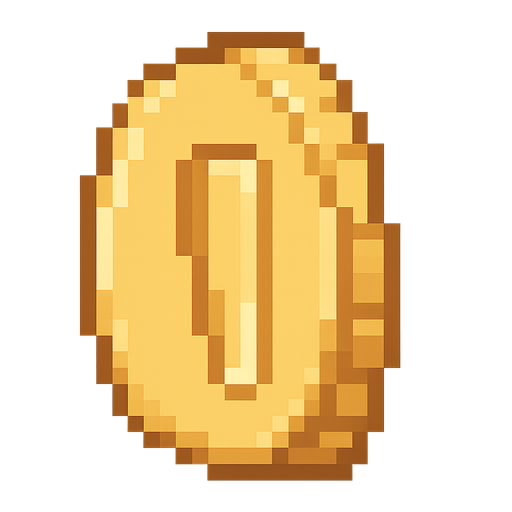 Golden con style pixel art. No background. Transparent background. Blank background. No shadows. 2d. In-Game asset. flat