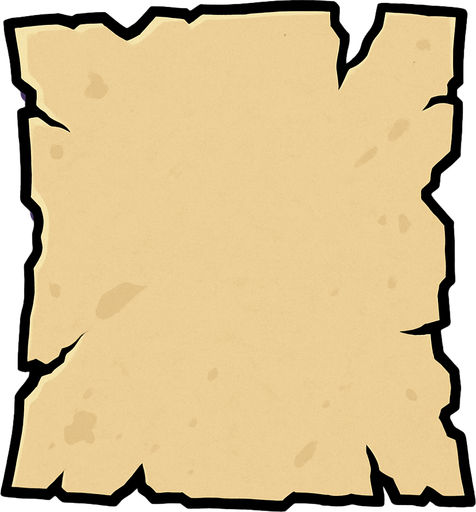 torn paper.
In-Game asset.  2d.  High contrast.  No shadows